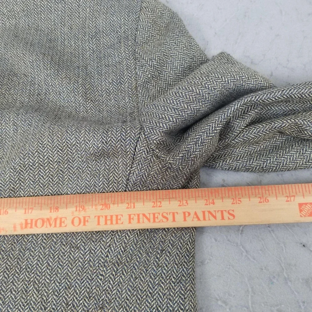 Brooks Brothers Blazer Mens 46R Gray Herringbone Wool Tweed Sport‎ Coat USA